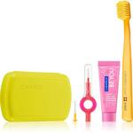Curaprox Travel Set potovalni set za kozmetiko za zobe, jezik in dlesni Green
