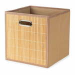 Škatla za shranjevanje iz bambusa v naravni barvi 31x31x31 cm – Compactor