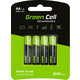 slomart baterije za polnjenje zelenih celic 4x aa r6 2600mah