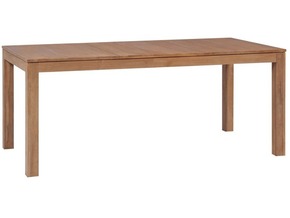 VIDAXL Jedilna miza iz trdne tikovine z naravnim finišem 180x90x76 cm
