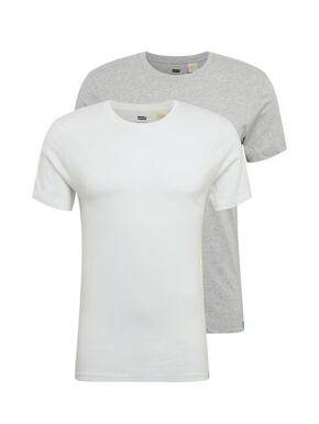 Levi's t-shirt (2-pack) - bela. Lahek t-shirt iz kolekcije Levi's. Model izdelan iz tanke