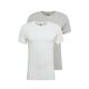 Levi's t-shirt (2-pack) - bela. Lahek t-shirt iz kolekcije Levi's. Model izdelan iz tanke, elastične pletenine.