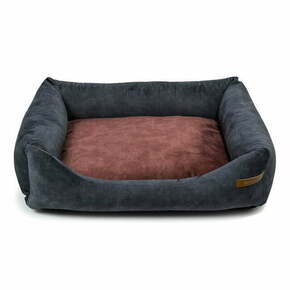 Bordo rdeča/temno siva postelja za pse 85x105 cm SoftBED Eco XL – Rexproduct