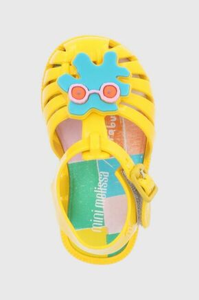 Otroški sandali Melissa - rumena. Otroški sandali iz kolekcije Melissa. Model izdelan iz sintetičnega materiala.