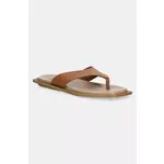 Japonke Steve Madden Splash ženske, rjava barva, SM11003722 - rjava. Japonke iz kolekcije Steve Madden. Model izdelan iz naravnega usnja.