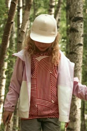 Otroška bombažna bejzbolska kapa Reima Lippis bela barva - bela. Otroška kapa iz kolekcije Reima. Model izdelan iz enobarvne tkanine.