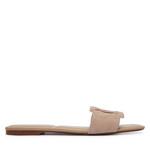 Calvin Klein Nizki natikači 'Emblem Flat' chamois