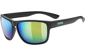 Sončna očala Uvex črna barva - črna. Sončna očala iz kolekcije Uvex. Model s enobarvnimi stekli in okvirji iz plastike. Ima filter UV 400.