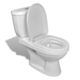 vidaXL Keramična WC školjka s kotličkom bele barve