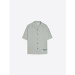 Bershka Srajca temno zelena / bela 31873493