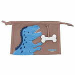 Dino World Kozmetična torbica , Rjav, moder T-rex