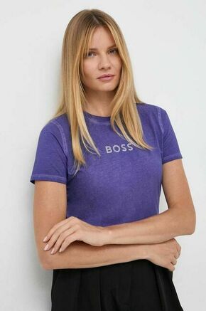 Bombažna kratka majica Boss Orange ženska