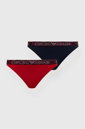 Spodnjice Emporio Armani Underwear 2-pack - pisana. Spodnjice iz kolekcije Emporio Armani Underwear. Model izdelan iz udobne