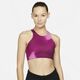 Nike Yoga Dri-FIT Swoosh Women's Bra, Cosmic Fuchsia/Iron Grey - XS