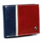 Rovicky moški usnjena denarnica zavarovano s tehnologijo RFID Ti veš rdeča, temno modra univerzalna