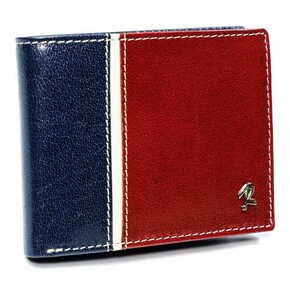 Rovicky moški usnjena denarnica zavarovano s tehnologijo RFID Ti veš rdeča
