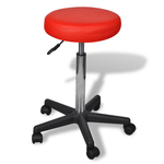 vidaXL Rdeč pisarniški stolček