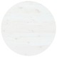 Mizna plošča bela Ø90x2,5 cm trdna borovina