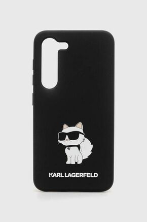 Karl Lagerfeld s23 s911 trdi kovček črn/črn silikonski kovček choupette
