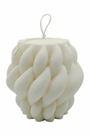 Sojina sveča Bella Bulba Splot XL - bela. Sojina sveča iz kolekcije Bella Bulba. Model izdelan iz voska.