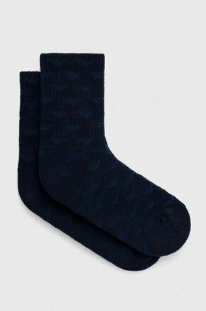 Nogavice Emporio Armani mornarsko modra barva - mornarsko modra. Visoke nogavice iz kolekcije Emporio Armani. Model izdelan iz elastičnega materiala.