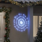 vidaXL Božične zvezdne lučke 140 LED lučk 4 kosi hladno bele 17 cm