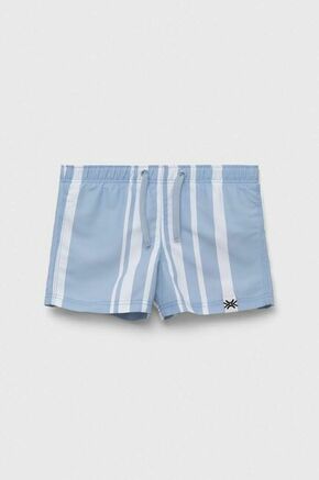 Otroške kopalne kratke hlače United Colors of Benetton - modra. Otroški kopalne kratke hlače iz kolekcije United Colors of Benetton. Model izdelan iz vzorčastega materiala.