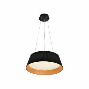 Črna LED viseča svetilka s kovinskim senčnikom ø 45 cm Umbria – Candellux Lighting