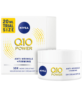 Nivea Q10 Power Anti-Wrinkle + Firming dnevna krema proti gubam 20 ml za ženske