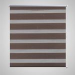vidaXL Črtasti Zebra Rolo / Senčilo velikost 120 x 230 cm Kavna barva