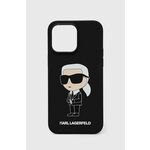 Etui za telefon Karl Lagerfeld iPhone 14 Pro Max 6,7'' črna barva - črna. Etui za telefon iz kolekcije Karl Lagerfeld. Model izdelan iz sintetičnega materiala.