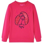 vidaXL Otroški pulover živo roza 104