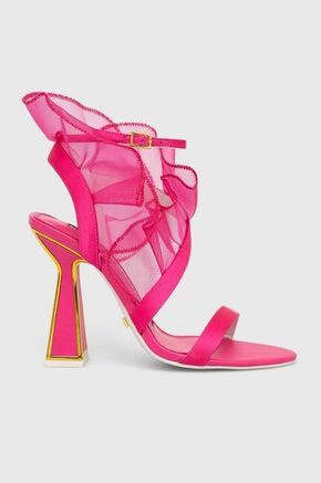 Sandali Kat Maconie Amba roza barva - roza. Sandali iz kolekcije Kat Maconie. Model izdelan iz tekstilnega materiala. Izrazit model za posebne priložnosti.