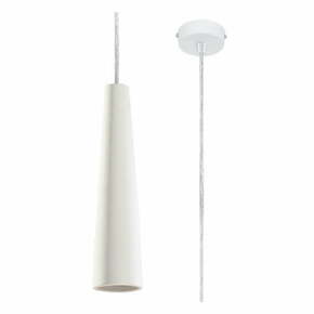 Bela viseča svetilka s keramičnim senčnikom ø 8 cm Alverna – Nice Lamps