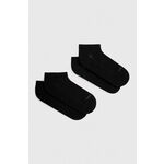 Nogavice Levi's 2-pack črna barva - črna. Nogavice iz kolekcije Levi's. Model izdelan iz elastičnega materiala. V kompletu sta dva para.