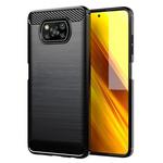 Ovitek Carbon Shield TPU za Xiaomi Poco X3 NFC - Črna KP29557