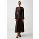 Twinset obleka A-kroja rjava 262TP2215