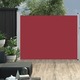 vidaXL Zložljiva stranska tenda za teraso 140x500 cm rdeča
