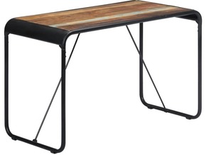 VIDAXL Jedilna miza 118x60x76 cm trden predelan les