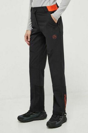 Outdooor hlače LA Sportiva Orizion črna barva - črna. Outdooor hlače iz kolekcije LA Sportiva. Model izdelan iz materiala tipa softshell.