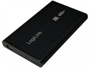 6cm SATA USB2 LogiLink Alu črni