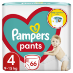 Pampers Pants hlačne plenice, Velikost 4, 9–15 kg, 66 kosov