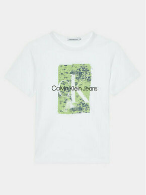Calvin Klein Jeans Majica Second Skin IB0IB01971 Bela Regular Fit