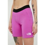 Športne kratke hlače The North Face Mountain Athletics ženske, vijolična barva - vijolična. Športne kratke hlače iz kolekcije The North Face. Model izdelan iz hitrosušečega materiala.