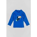 Otroška dolga majica za kopanje zippy mornarsko modra barva - mornarsko modra. Longsleeve za kopanje iz kolekcije zippy. Model izdelan iz materiala s potiskom.