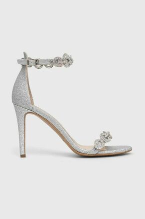 Usnjeni sandali Baldowski srebrna barva - srebrna. Sandali iz kolekcije Baldowski. Model izdelan iz naravnega usnja. Model z mehkim