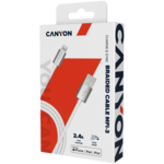 Canyon MFI-3 Lightning kabel, 12 W, 1 m, bel (CNS-MFIC3PW)