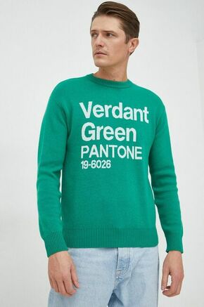 Pulover s primesjo volne United Colors of Benetton moški