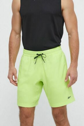 Kratke hlače za vadbo Reebok Workout Ready zelena barva - zelena. Kratke hlače za vadbo iz kolekcije Reebok. Model izdelan iz materiala