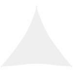 shumee Vrtno trikotno jadro Oxfordska krpa 4,5 x 4,5 x 4,5 m Bela